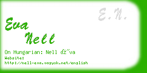 eva nell business card